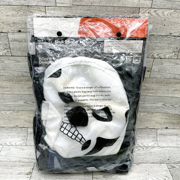 NWT InSpirit Designs Fortnite Skull Trooper Size Small Adult Halloween Costume - Picture 5 of 5